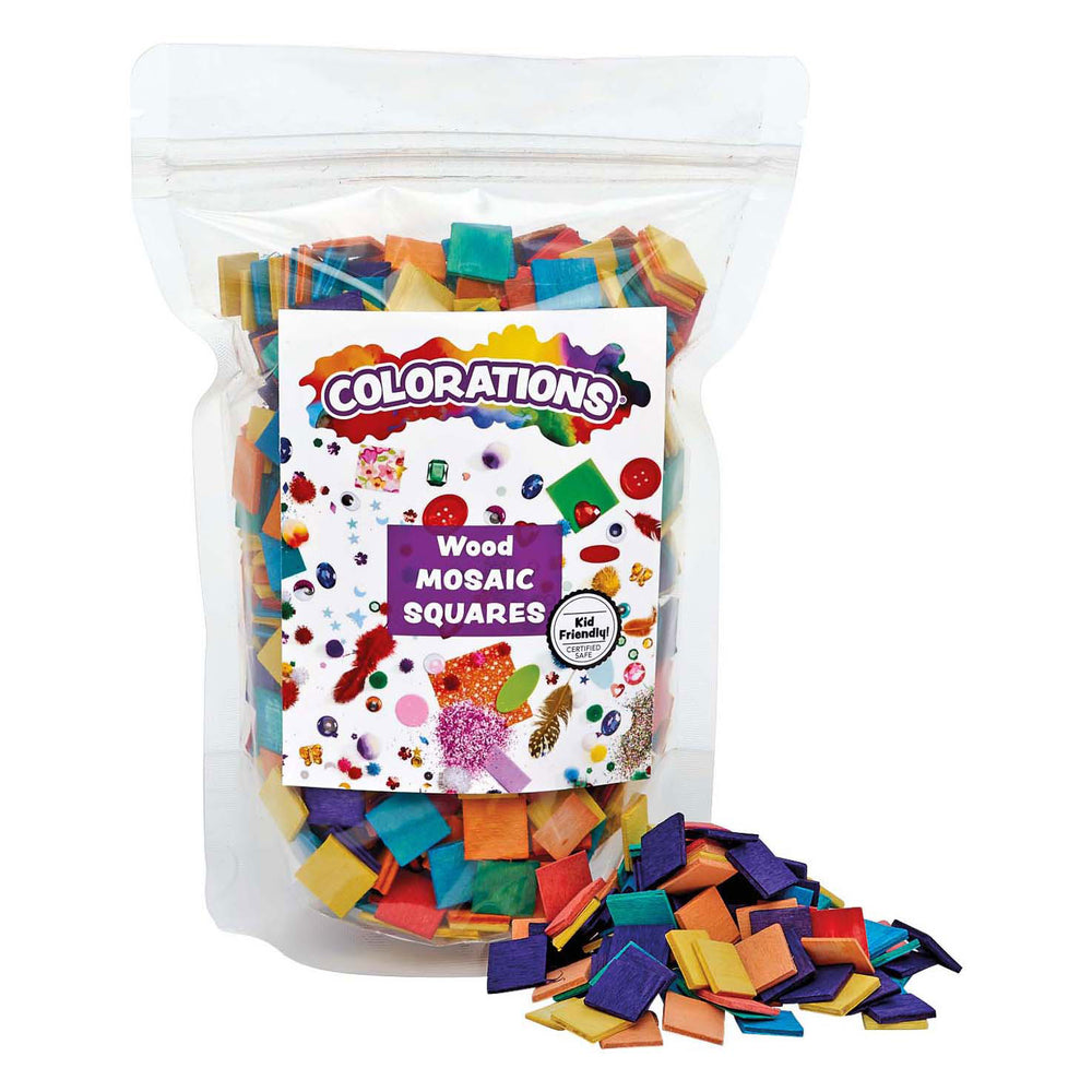 Colorations - wooden mosaic squares, 1000 pcs.