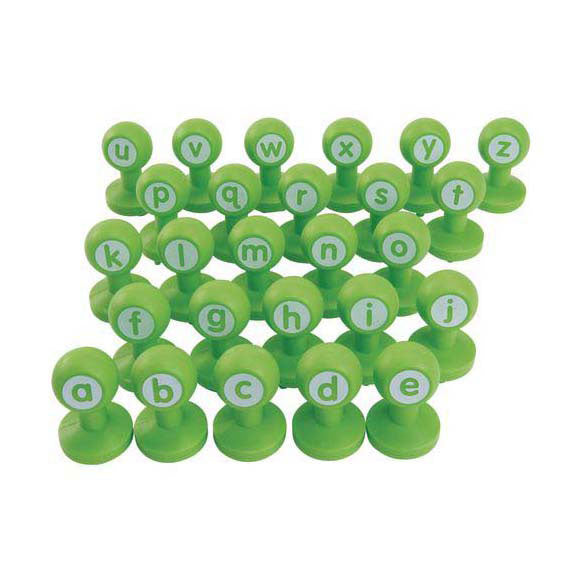 Colorations - lowercase clay stamps, 26pcs.