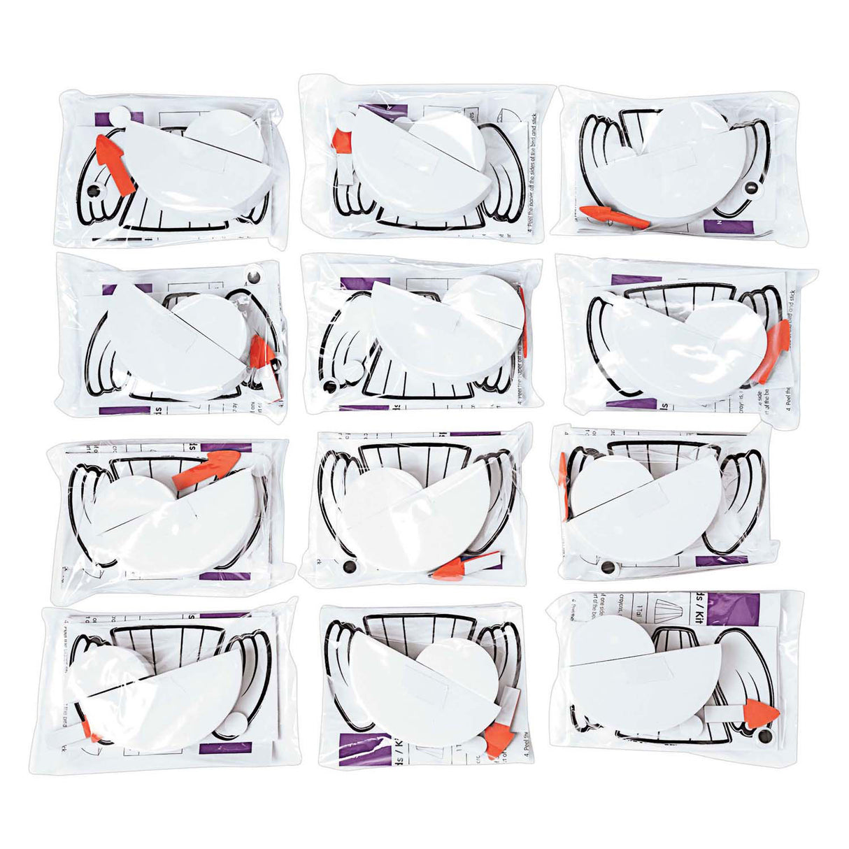 Colorations - bird craft set, 12 pcs.