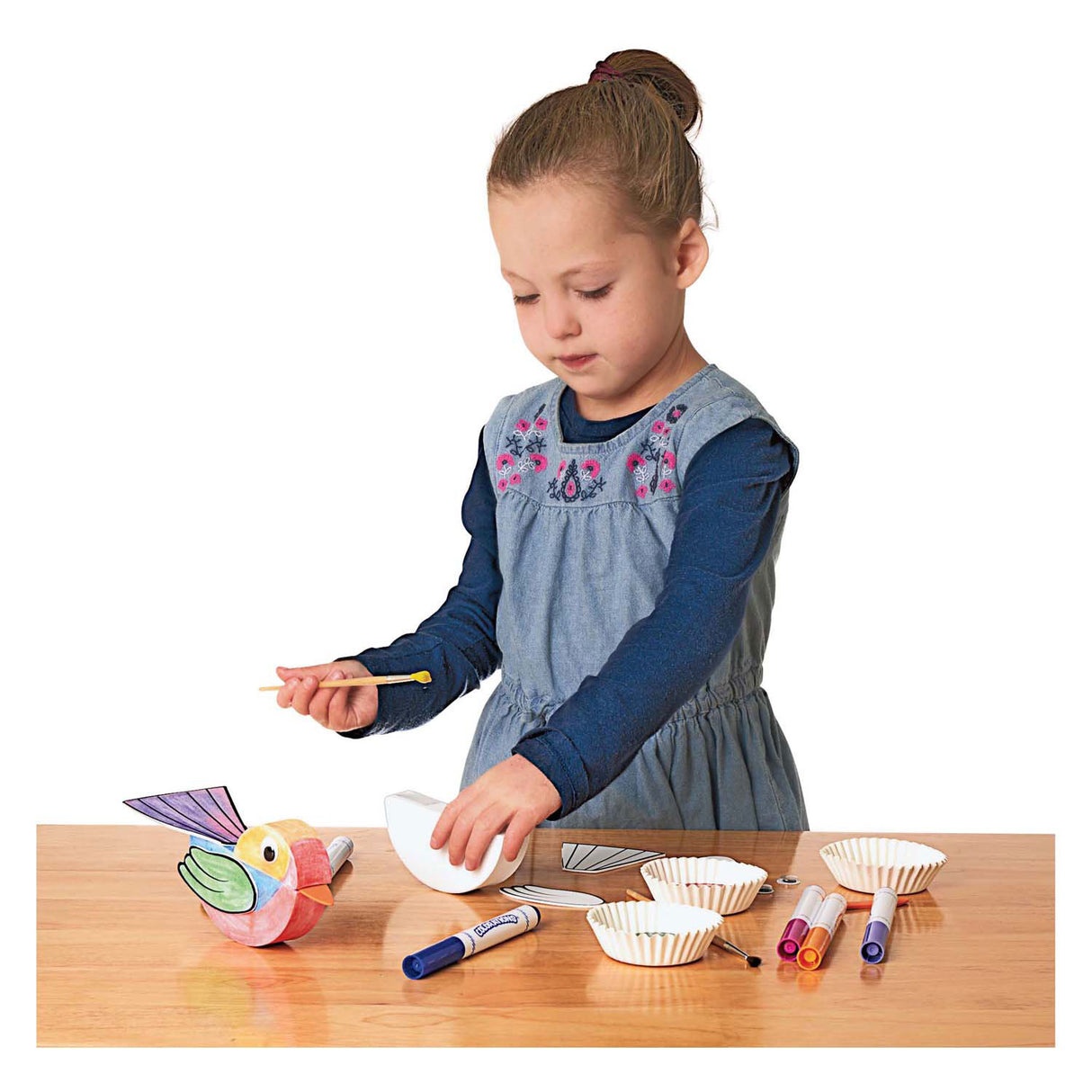 Colorations - bird craft set, 12 pcs.