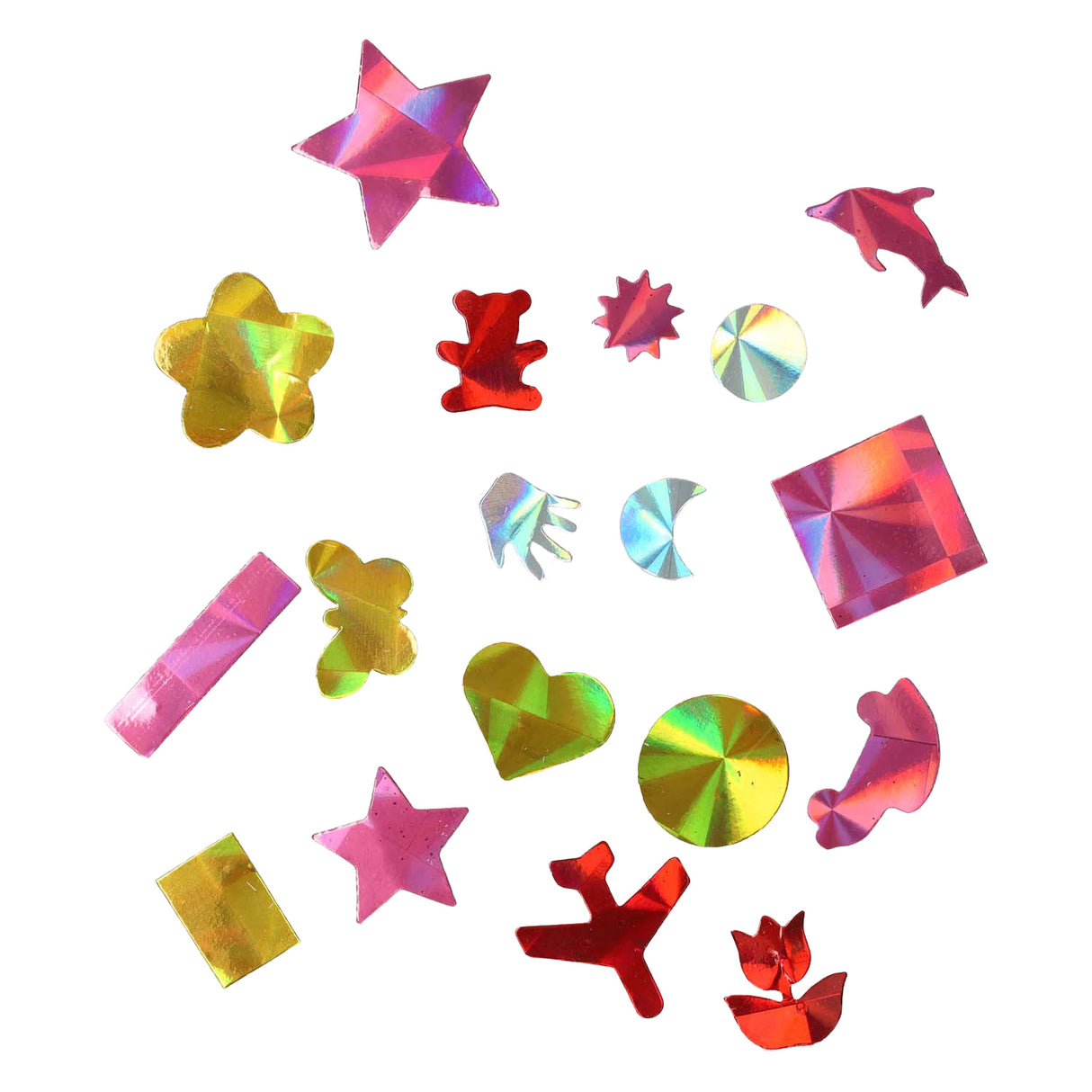 Colorations shiny adhesive shapes set, 2000 pcs.