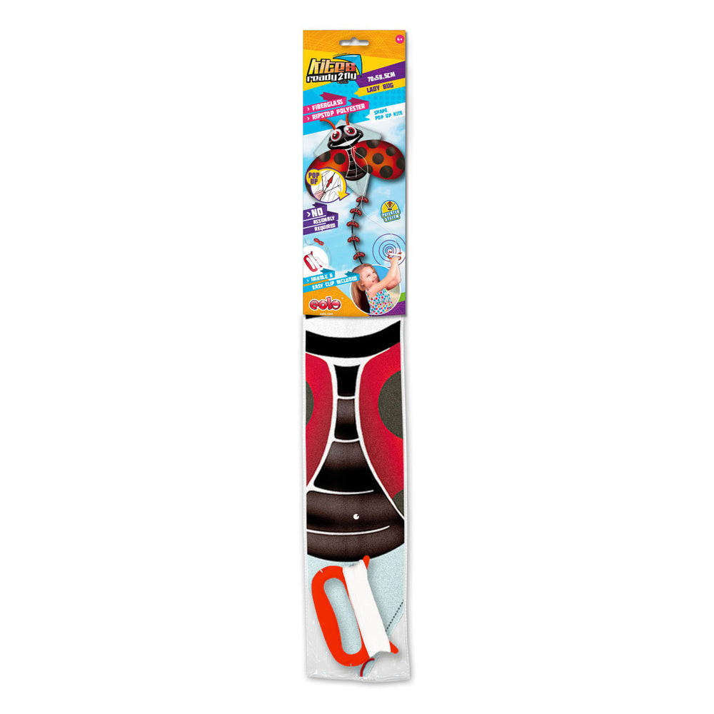 Kites Ready 2 Fly - Pop -up Nylon Vlieger Lady Beast