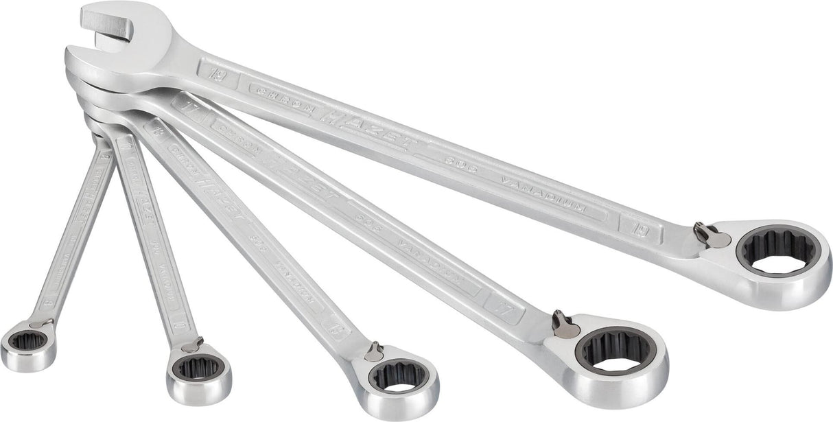 Hazet ratchet wrench set ratchets-ring-jaws.s. 5tlg.