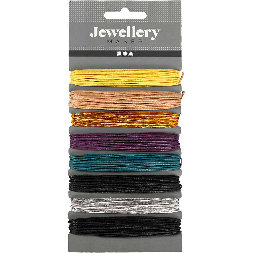 Creativ company cotton cord, thickness 1 mm, various colors, 8x5 m 1 box