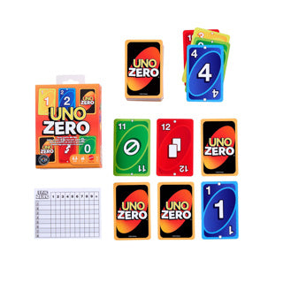 Mattel uno zero card game
