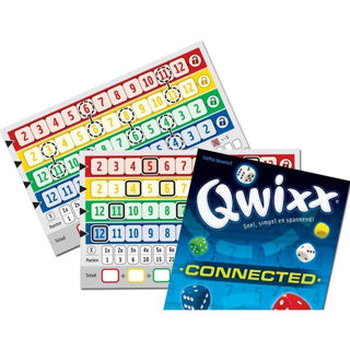 Vita goblin -spel Qwixx expansion ansluten