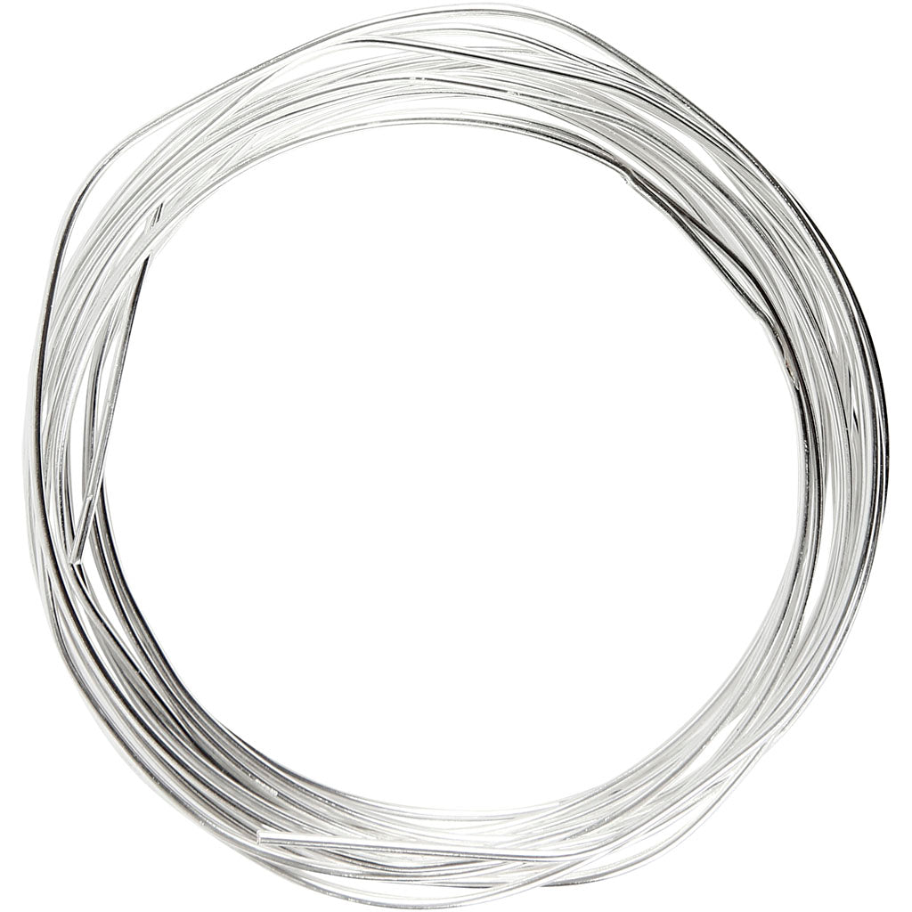 Creativ company silver-plated wire, thickness 1.2 mm, silver-plated, 3 m 1 roll