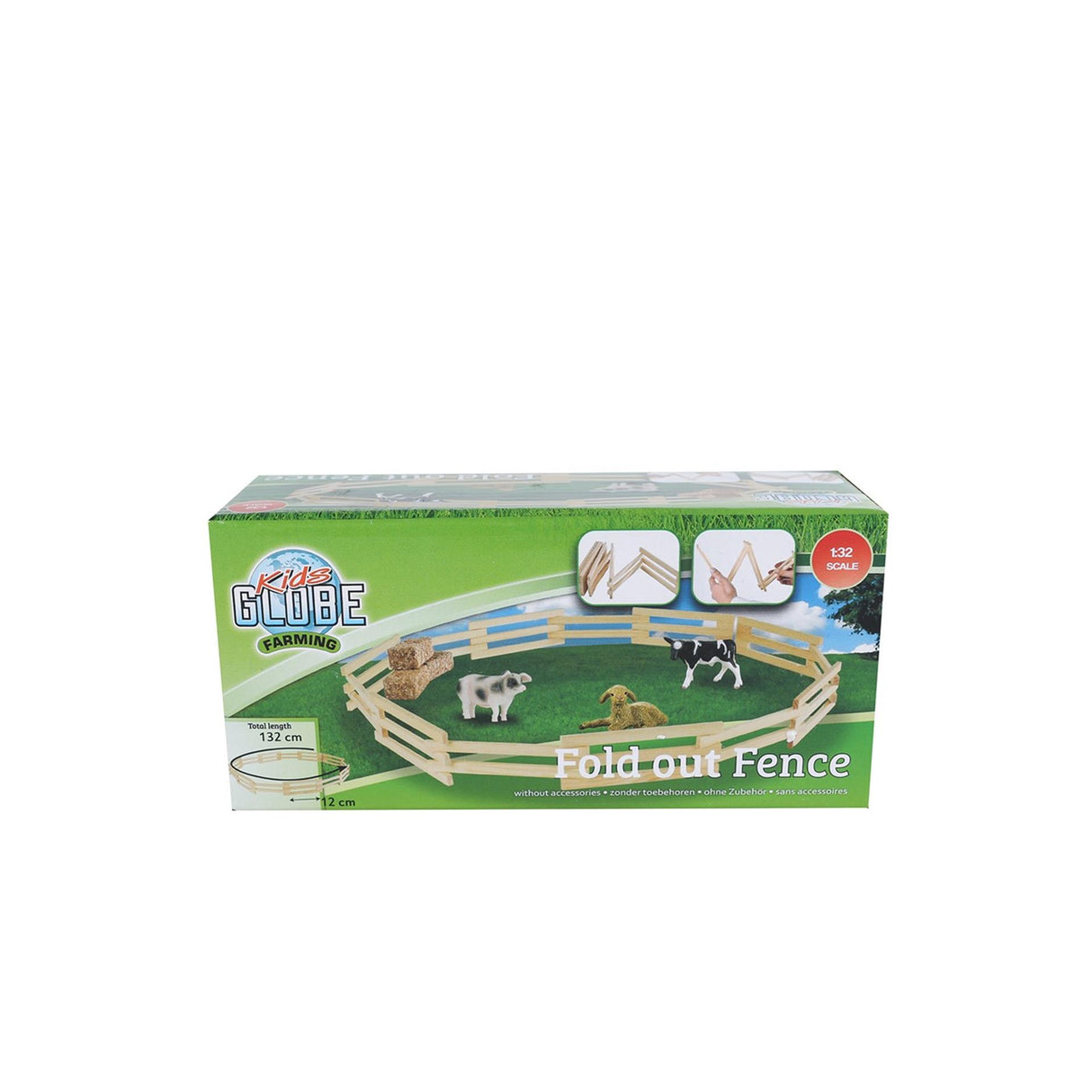 Kids globe wooden fence 1:32, 132cm