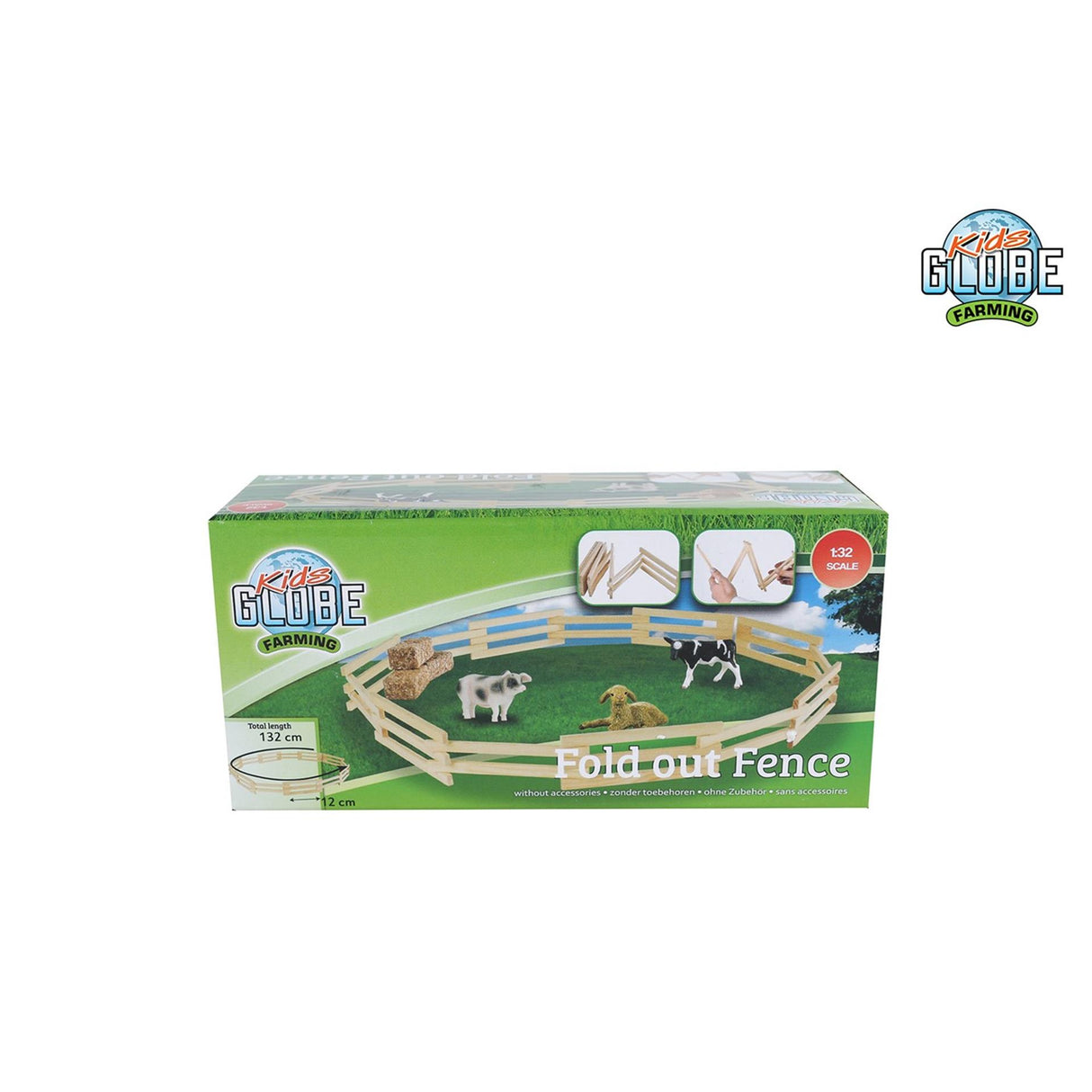 Kids globe wooden fence 1:32, 132cm