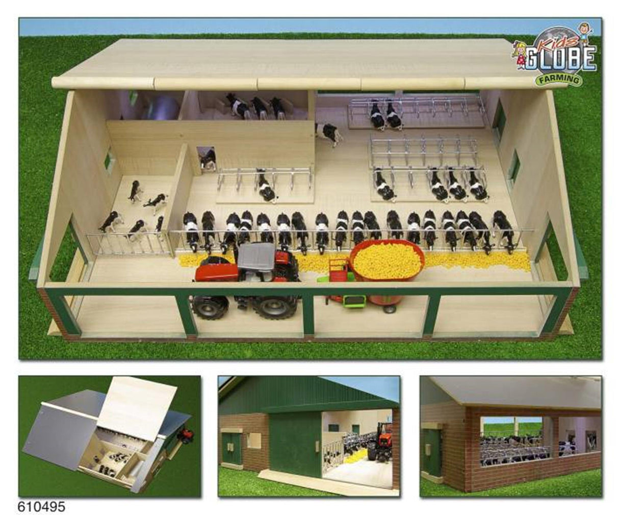 Kids Globe Globe Wurf Stallholz mit Melkunit 1:32