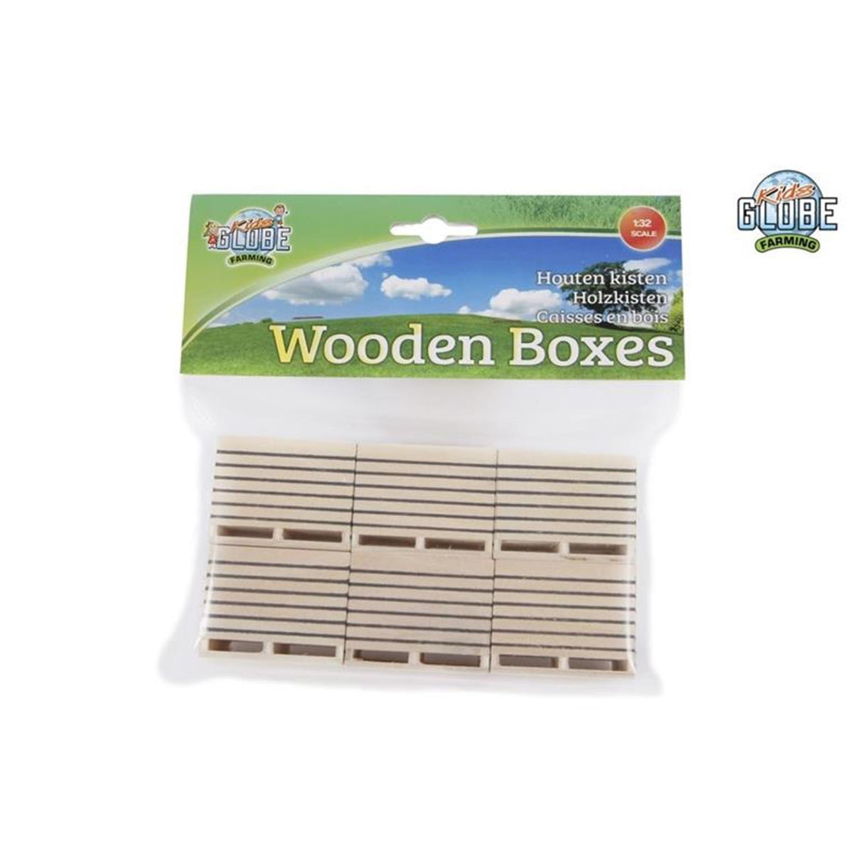 Kinder Globe Holzkartoffelkist 1:32, 6st.