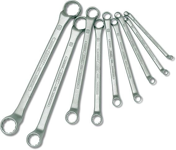 Hazet double ring wrench set do-ring-lock set, 8 pcs. ,deeply cranked