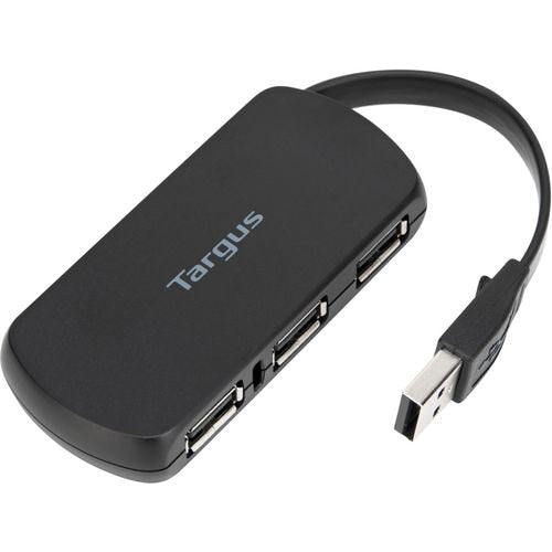 Usb-hub targus ach114eu 4-poorts grijs, zwart