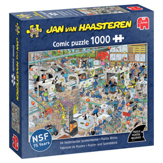 Puzzel jan van haasteren spellenfabriek (1000) | 2 stuks