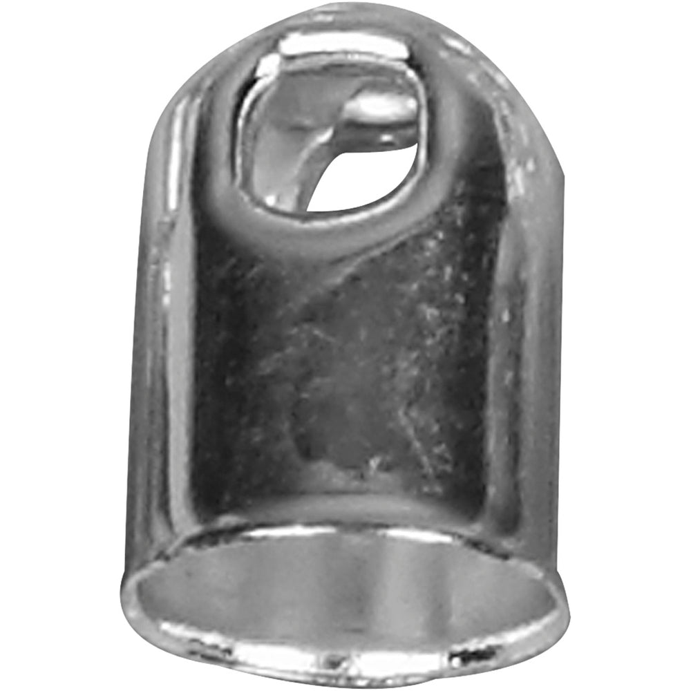 Creativ company end cap, d 6 mm, silver-plated, 50 pieces 1 box
