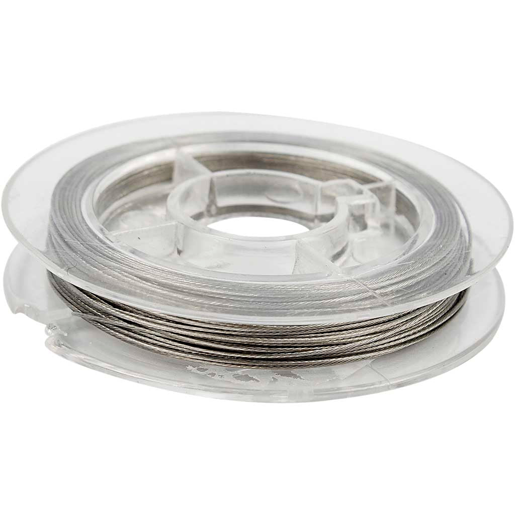 Creativ company jewelry wire, thickness 0.38 mm, silver, 10 m 1 roll