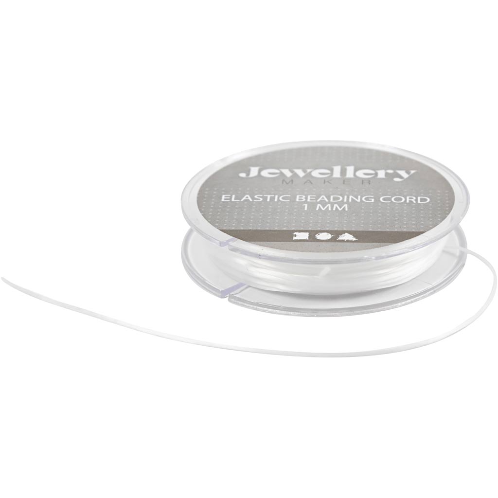 Creativ company elastic cord, flat, thickness 1 mm, 10 m 1 roll