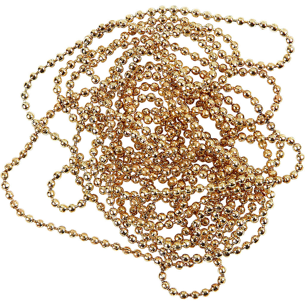 Creativ company ball chain, d 1.5 mm, gold-plated, 150 cm 1 roll