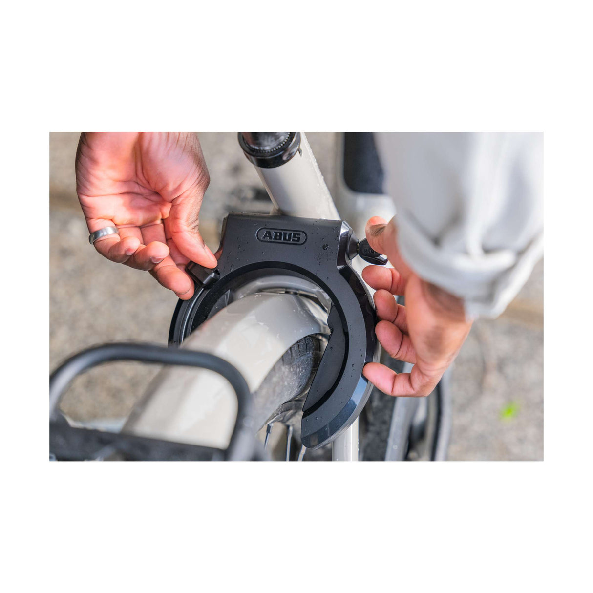 Ringslot Abus Frame 6950M R XPLUS. Livello di sicurezza 9. Con apertura di ruote grandi