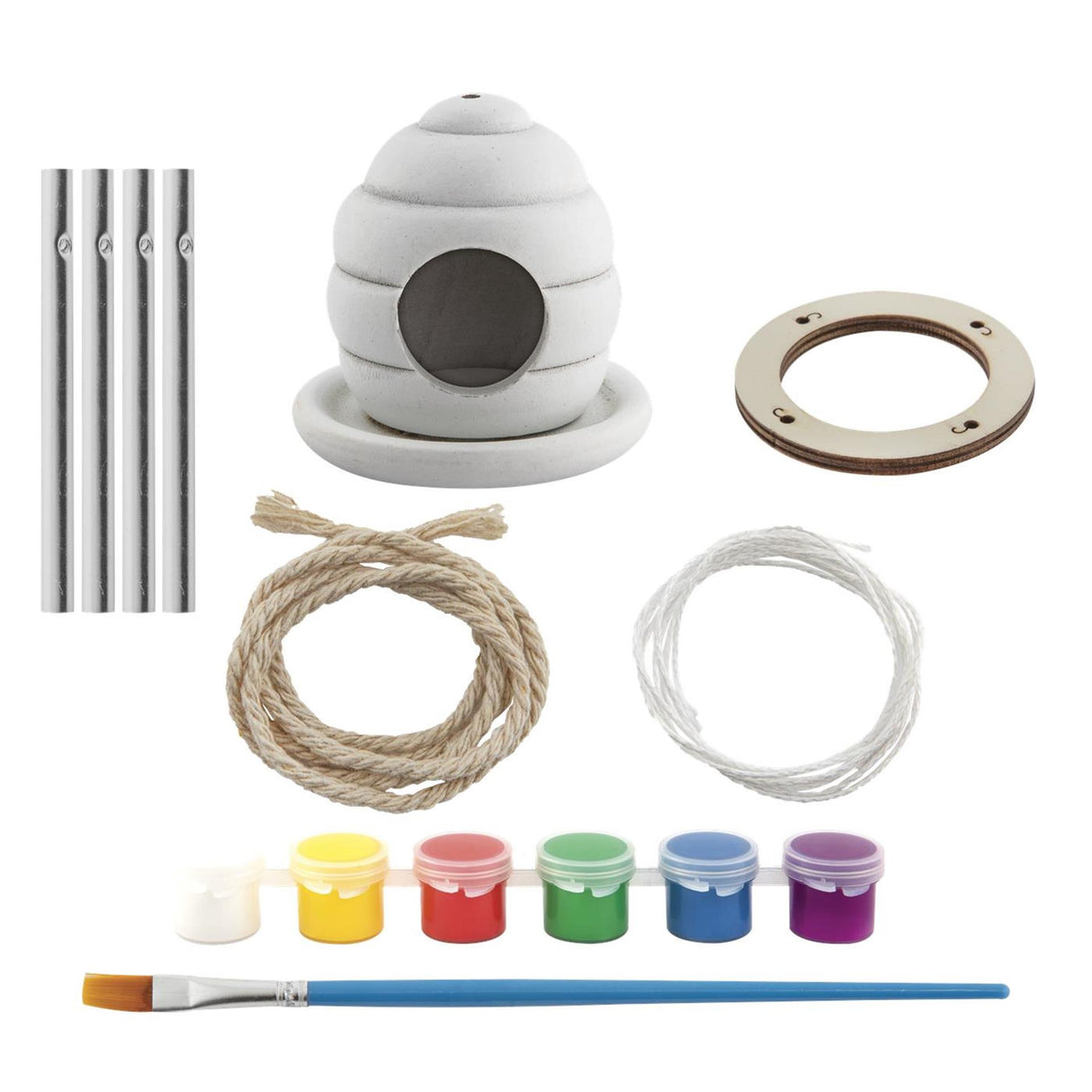 Skupina kreativních řemesel vyrobte si vlastní krmítko pro ptáky s lapačem větru