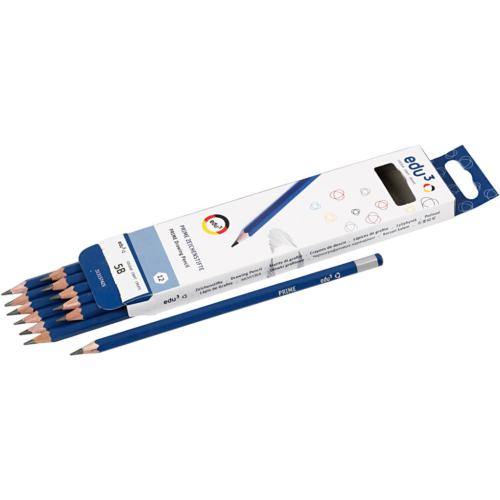 Edu3 edu tekenpotlood, 5b, 12 stuk 1 doos