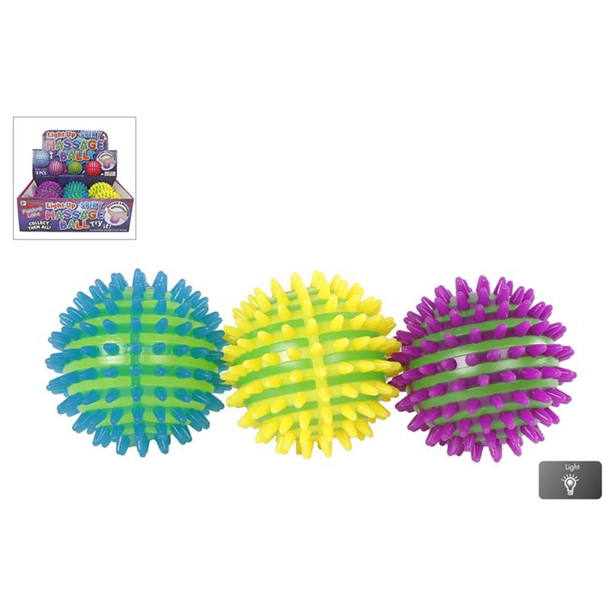 Stuiterbal Spikey ze światłem