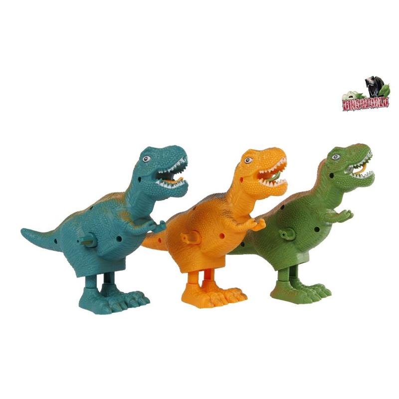 Dinoworld chodící t-rex dino natahovací 16cm