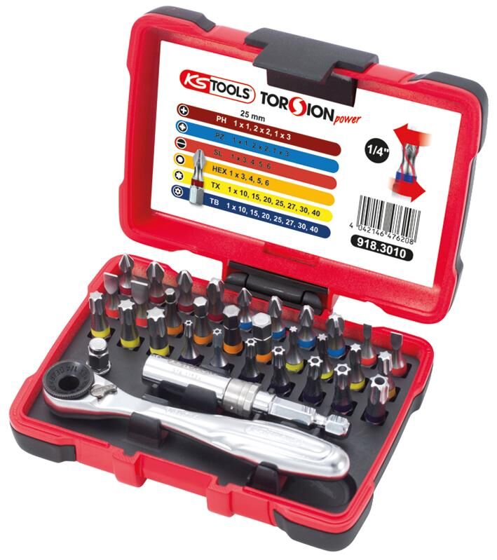 Ks tools ks-tools bitset torsionpower bit box 32tlg.