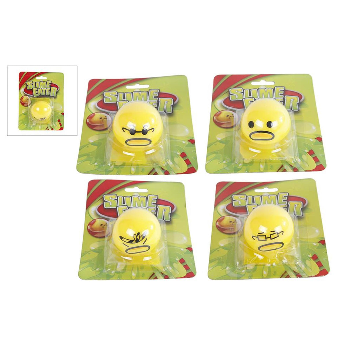 Slijm happertje 5,5cm geel