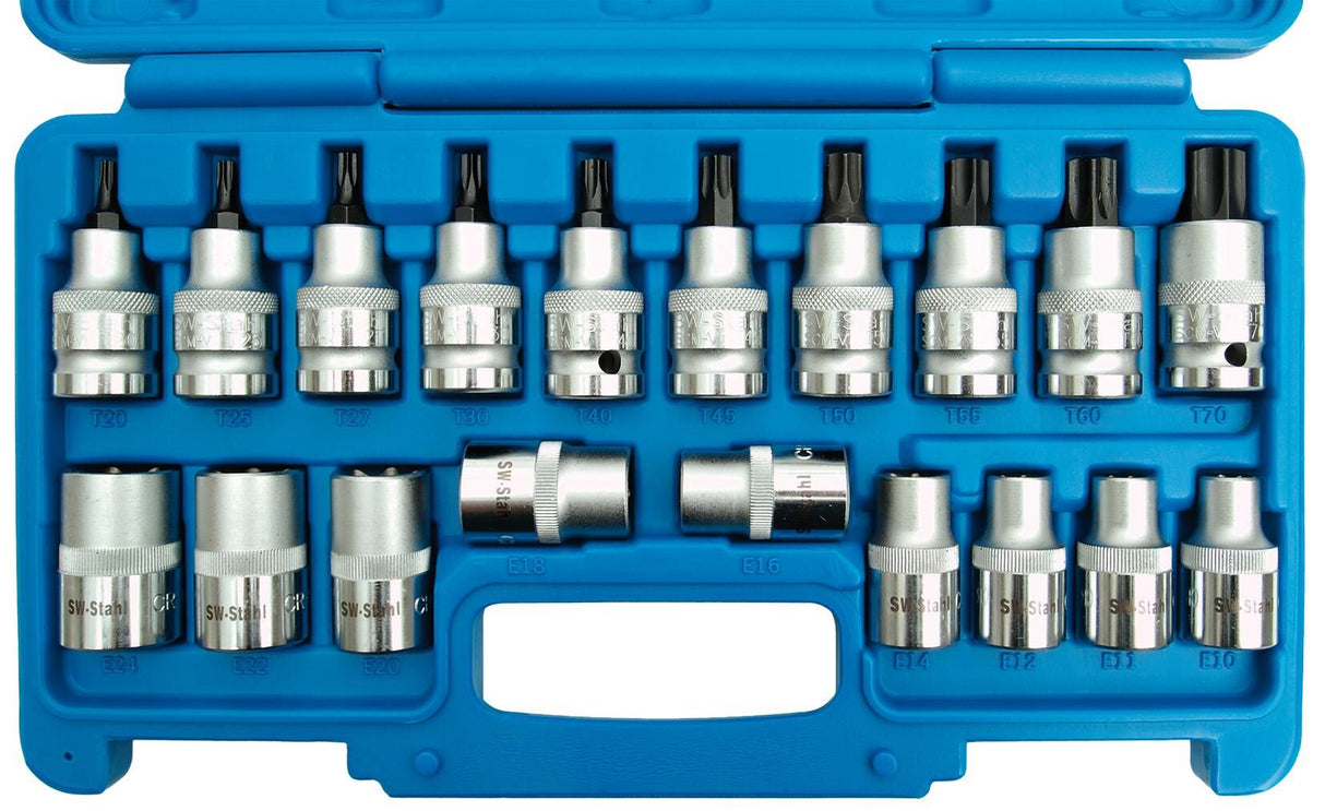 SW Stahl SW-Stahl socket wrench set profi-torx inserts 16-part