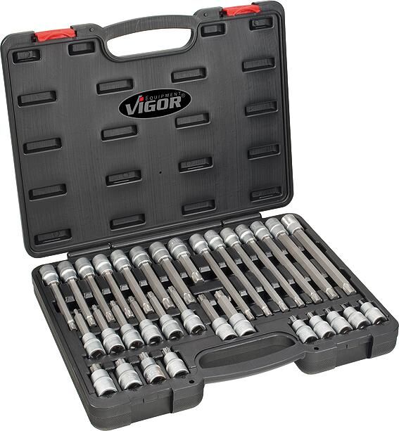 Vigor socket wrench set screwdriver.one.sort. 1 2 rib