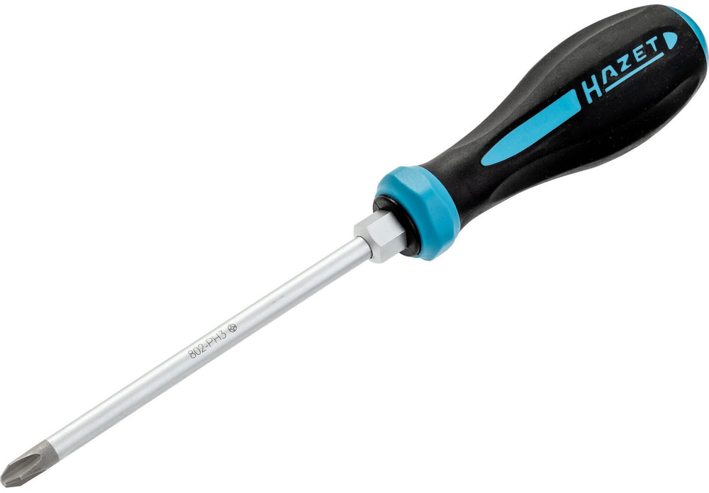 Hazet screwdriver hexanamic screw thread. cross-slot 802-ph3 150 279mm