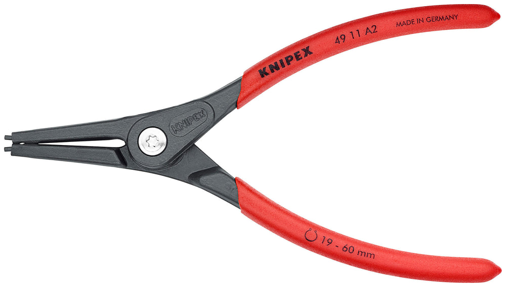 Knipex circlip pliers external ring pliers a 2 l1= 180mm straight