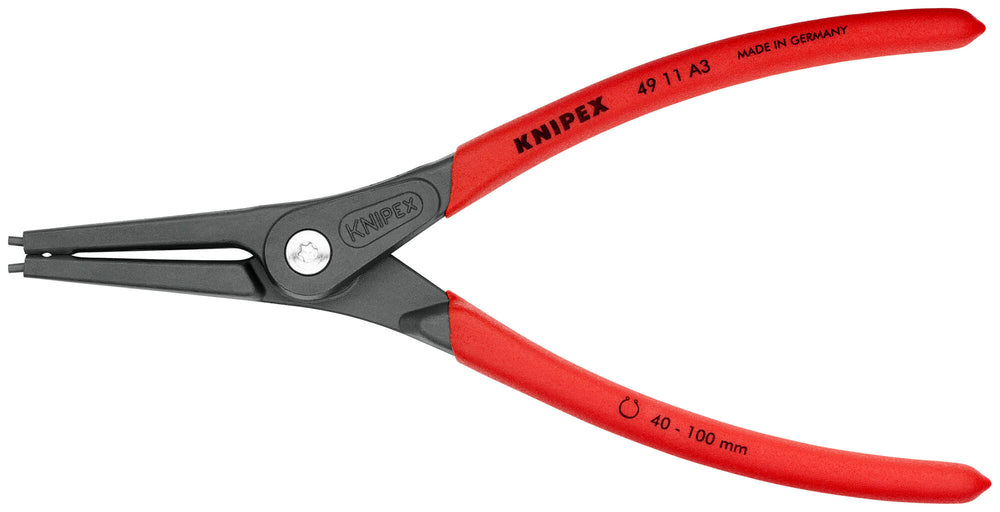 Knipex circlip pliers external ring pliers a 3 l1= 225mm straight