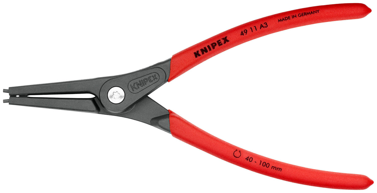 Knipex circlip pliers external ring pliers a 3 l1= 225mm straight