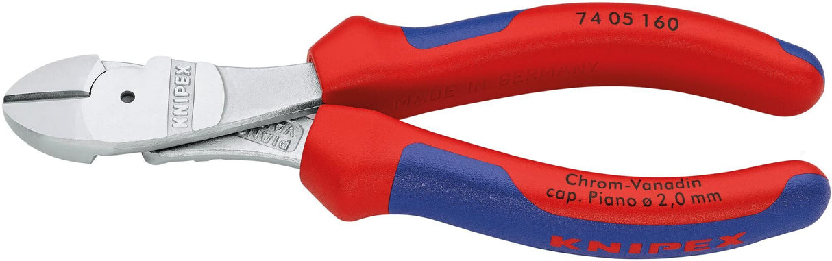 Knipex side cutting pliers power side cutting.160 mm chr.pvc din 5749