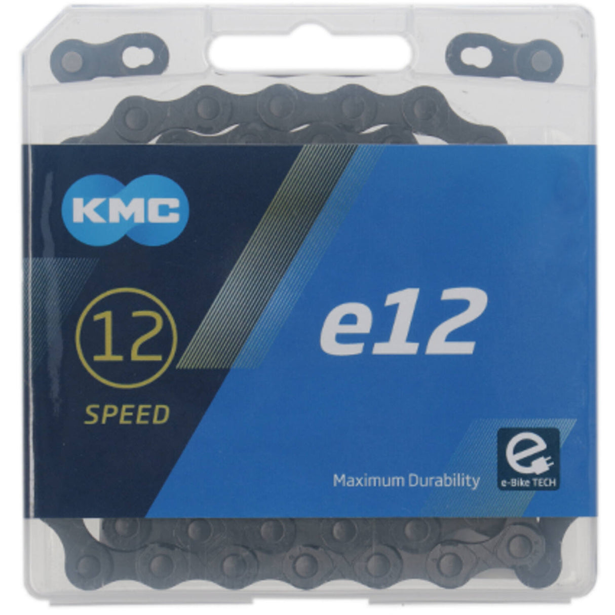 KMC Chain e12 blacktech, 1 2x11 128, 130 links, 5.2mm pin, 12-speed