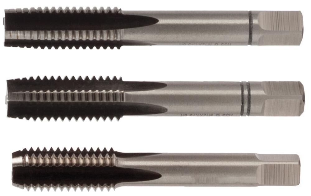 Pro hand tap set h-thread drill set 3pcs.m hss m-wt.din 352