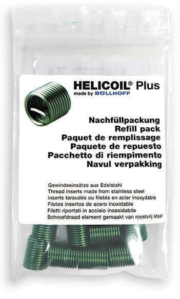 Böllhoff schroefdraadinzetstuk helicoil plus refill pack helicoil m8 x 1.25 8.00mm