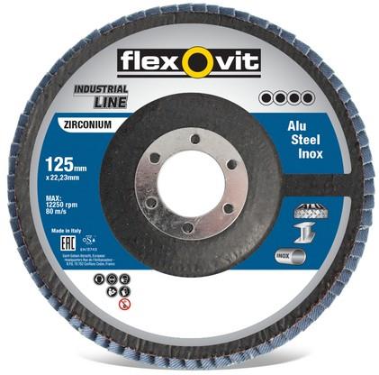 Flexovit vlaklamellenschijf 115x22 r842 p60 | 10 stuk stuks