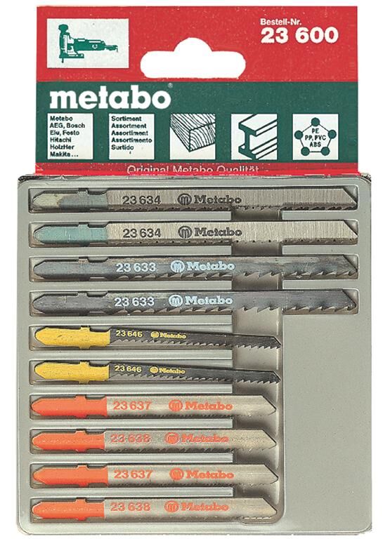 Комплект остриета за прободен трион Metabo комплект ножове за прободен трион 10 части