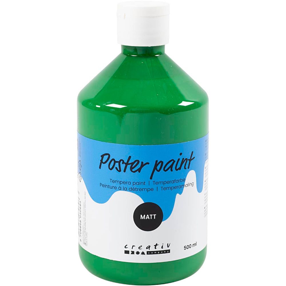 Creativ company tempera paint mat, dark green, 500 ml 1 bottle