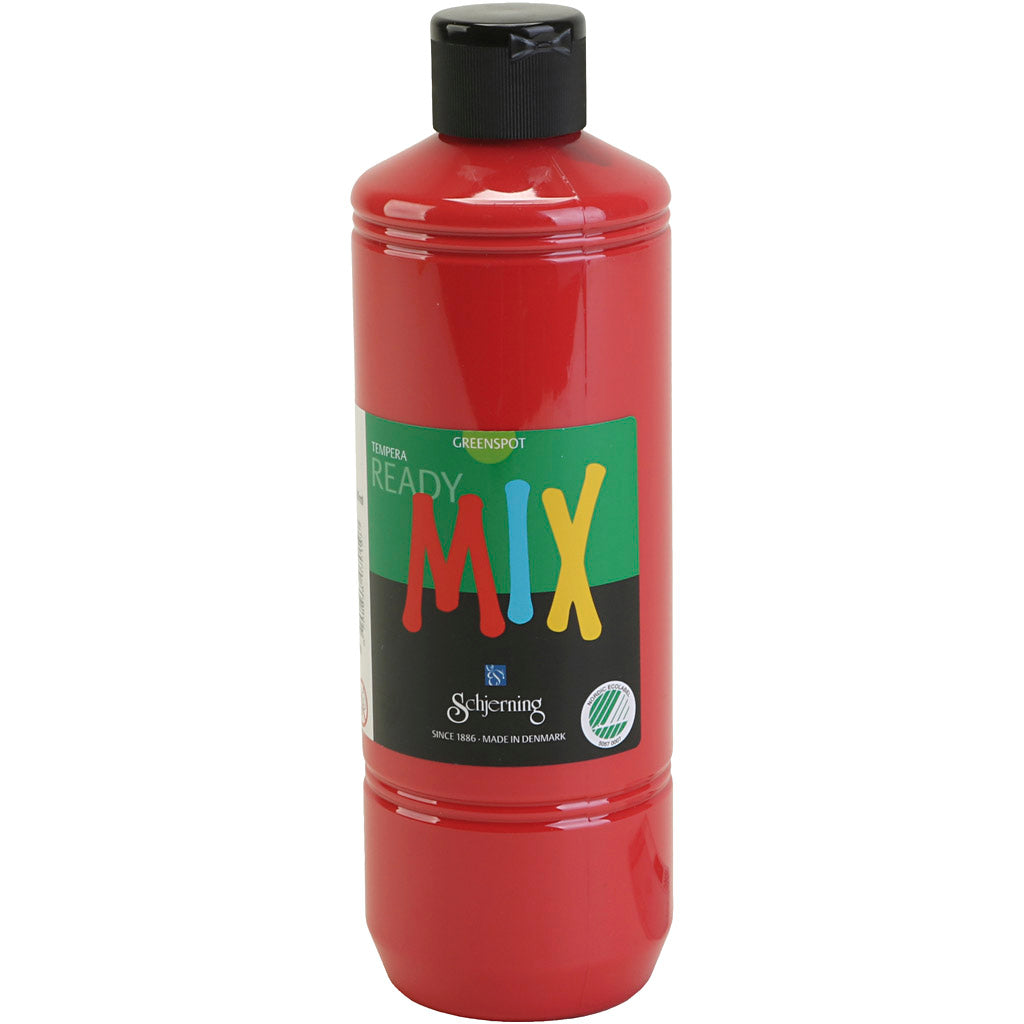 Schjerning greenspot plakaatverf, matt, rood, 500 ml 1 fles