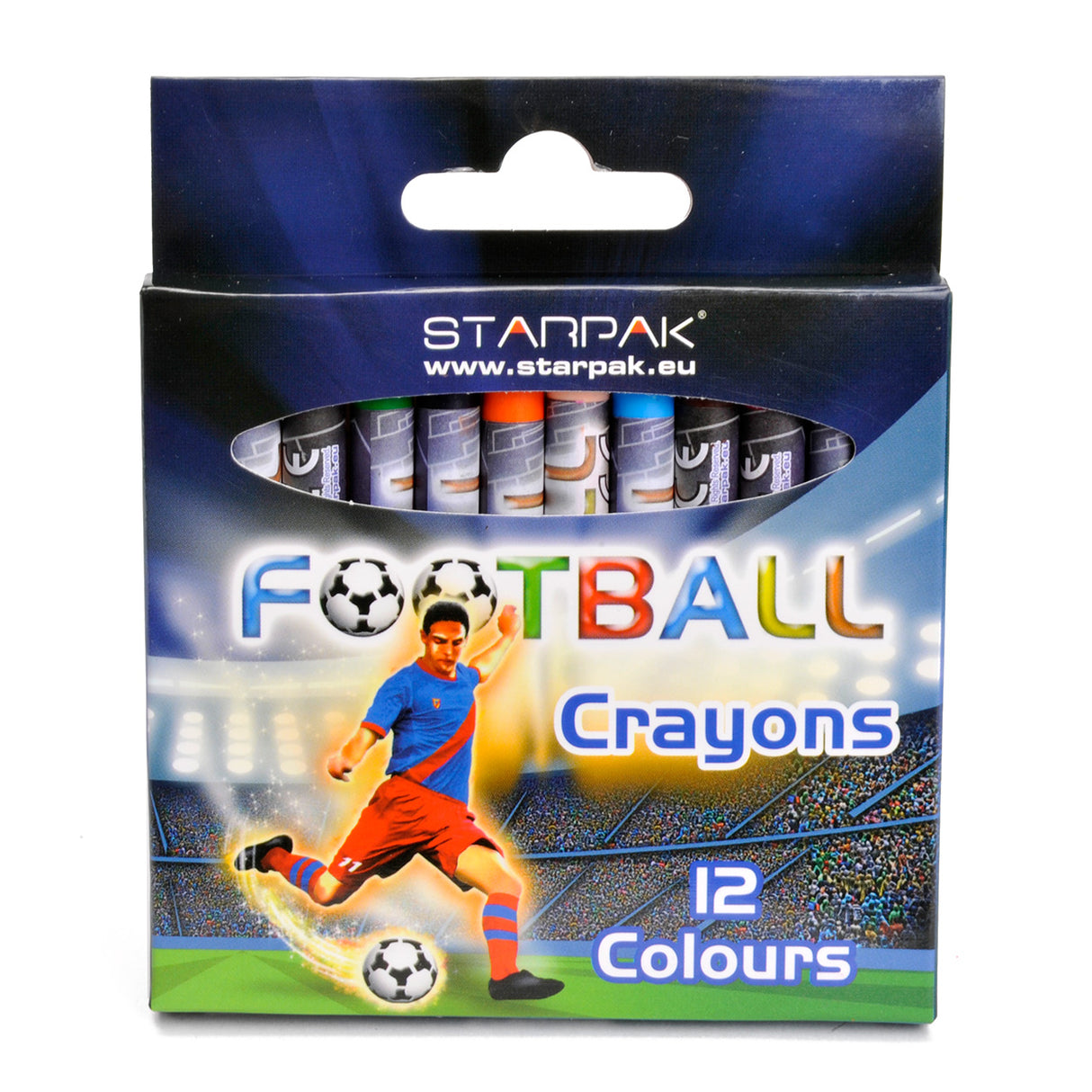 Crayones de cera de fútbol
