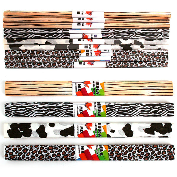 Crepe paper animals, set of 10