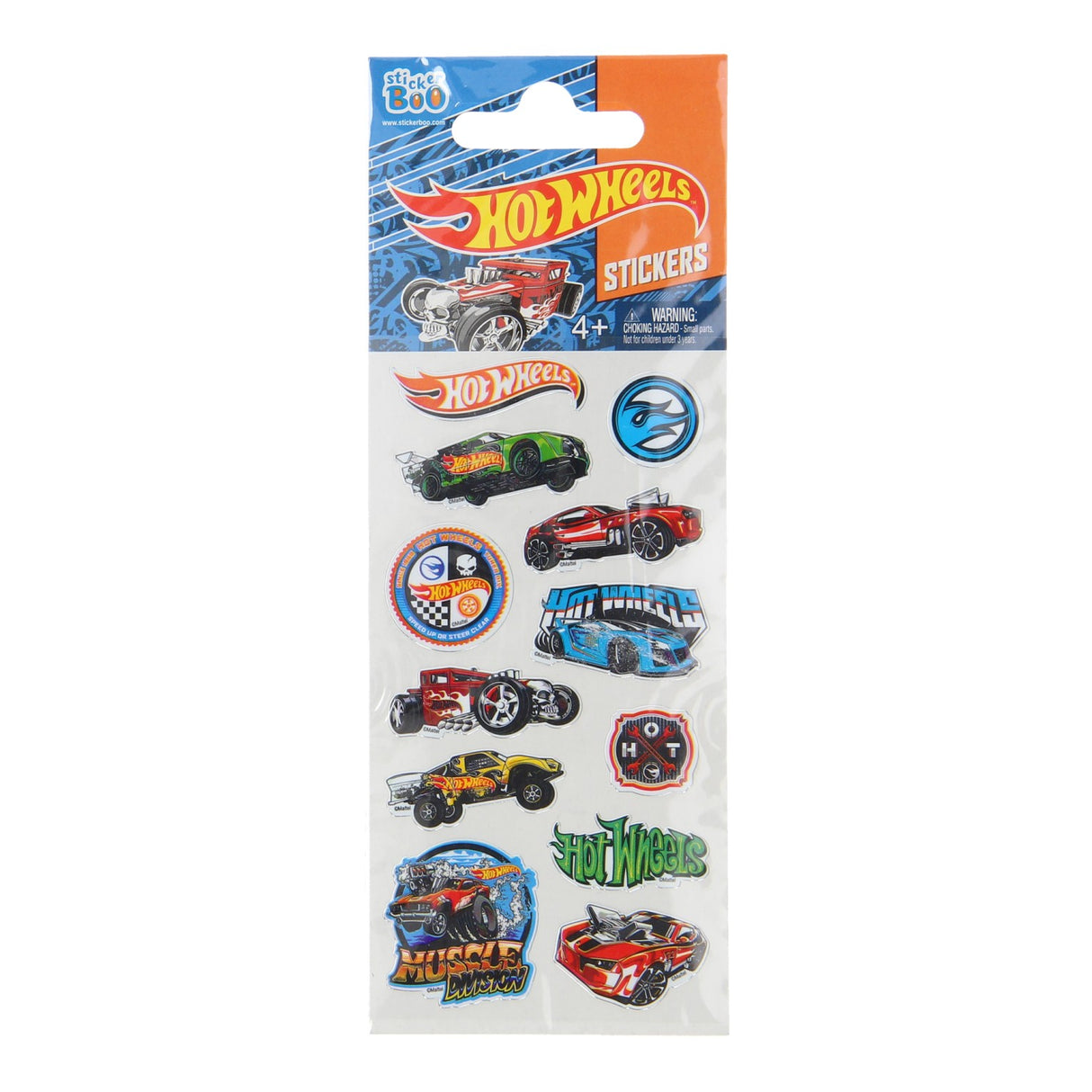 Hot Wheels sticker sheet