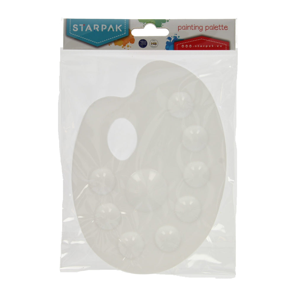 Verfpalet wit 9 vakken