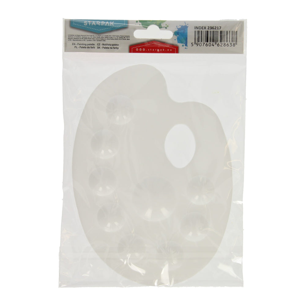 Verfpalet wit 9 vakken
