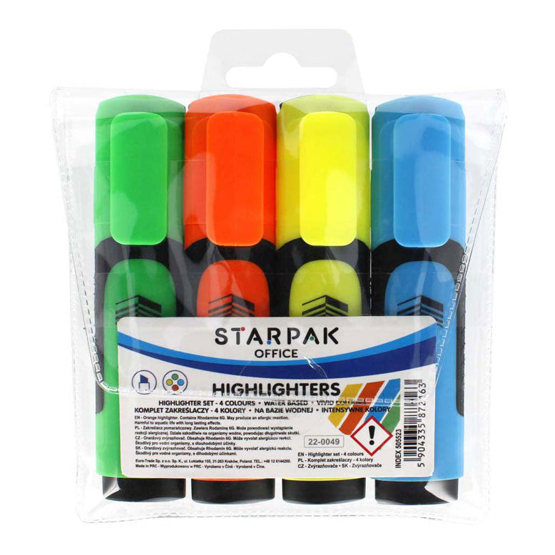 Highlighter, 4 stk.