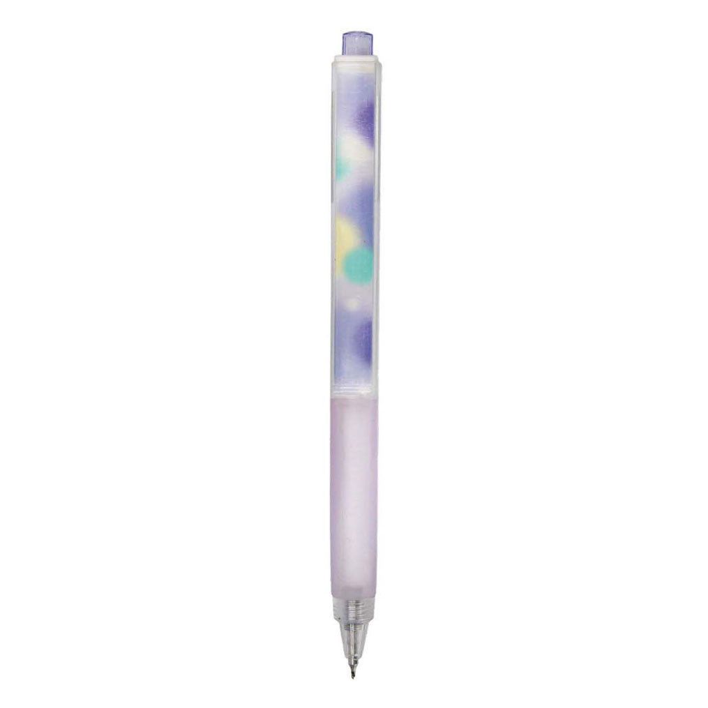 Square gel ballpoint pen purple